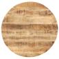 Preview: Tischplatte Massivholz Mango Rund 25-27 mm 40 cm