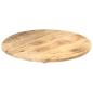 Preview: Tischplatte Massivholz Mango Rund 25-27 mm 60 cm
