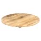 Preview: Tischplatte Massivholz Mango Rund 25-27 mm 70 cm