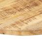 Preview: Tischplatte Massivholz Mango Rund 25-27 mm 70 cm