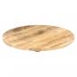 Preview: Tischplatte Massivholz Mango Rund 25-27 mm 70 cm
