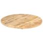 Preview: Tischplatte Massivholz Mango Rund 25-27 mm 70 cm