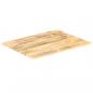 Preview: Tischplatte Massivholz Mango 15-16 mm 70x60 cm