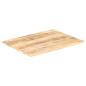 Preview: Tischplatte Massivholz Mango 15-16 mm 90x70 cm