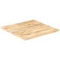 Preview: Tischplatte Massivholz Mango 25-27 mm 60x60 cm