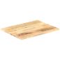 Preview: Tischplatte Massivholz Mango 25-27 mm 70x60 cm