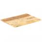 Preview: Tischplatte Massivholz Mango 25-27 mm 70x60 cm