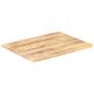 Preview: Tischplatte Massivholz Mango 25-27 mm 80x70 cm