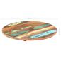 Preview: Tischplatte Rund 60 cm 25-27 mm Altholz Massiv