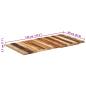 Preview: Tischplatte Rechteckig 60x120 cm 25-27 mm Altholz Massiv