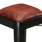 Preview: Barhocker 4 Stk. Schwarz Echtleder