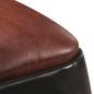 Preview: Barhocker 4 Stk. Schwarz Echtleder