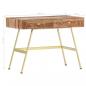 Preview: Schreibtisch mit Schubladen 100x55x75 cm Massivholz Palisander