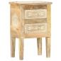 Preview: Nachttisch Handbemalt 40×30×60 cm Mango Massivholz