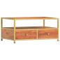 Preview: Couchtisch 90 x 50 x 40 cm Massivholz Akazie