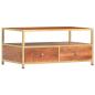 Preview: Couchtisch 90 x 50 x 40 cm Massivholz Akazie