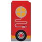 Preview: 3-tlg. Kinder-Sitzgruppe Feuerwehrauto-Design Holz