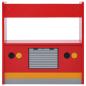 Preview: 3-tlg. Kinder-Sitzgruppe Feuerwehrauto-Design Holz