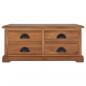 Preview: Couchtisch 68 x 68 x 30 cm Teak Massivholz