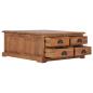 Preview: Couchtisch 68 x 68 x 30 cm Teak Massivholz