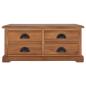Preview: Couchtisch 68 x 68 x 30 cm Teak Massivholz