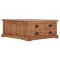 Preview: Couchtisch 68 x 68 x 30 cm Teak Massivholz