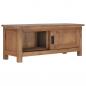 Preview: TV-Schrank 90×30×35 cm Massivholz Teak