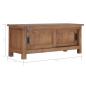 Preview: TV-Schrank 90×30×35 cm Massivholz Teak