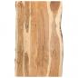 Preview: ARDEBO.de - Tischplatte Massivholz Akazie 100x(50-60)x3,8 cm 