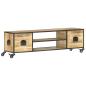 Preview: TV-Schrank 130x30x39 cm Massivholz Mango