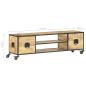 Preview: TV-Schrank 130x30x39 cm Massivholz Mango
