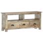 Preview: TV-Schrank 110x30x50 cm Massivholz Mango
