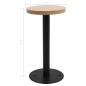 Preview: Bistrotisch Hellbraun 40 cm MDF 