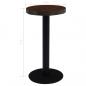 Preview: Bistrotisch Dunkelbraun 40 cm MDF