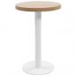 Preview: ARDEBO.de - Bistrotisch Hellbraun 50 cm MDF