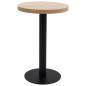 Preview: ARDEBO.de - Bistrotisch Hellbraun 50 cm MDF