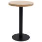 Preview: Bistrotisch Hellbraun 50 cm MDF