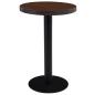 Preview: Bistrotisch Dunkelbraun 50 cm MDF
