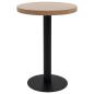 Preview: Bistrotisch Hellbraun 60 cm MDF
