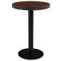 Preview: Bistrotisch Dunkelbraun 60 cm MDF
