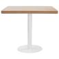 Preview: Bistrotisch Hellbraun 80x80 cm MDF