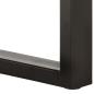 Preview: Sitzbank mit Naturkanten 110 cm Akazie Massivholz und Stahl