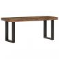 Preview: ARDEBO.de - Sitzbank 110 cm Altholz und Stahl