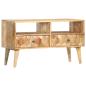 Preview: TV-Schrank 90 x 30 x 50 cm Massivholz Mango