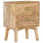 Preview: ARDEBO.de - Nachttisch 40 x 35 x 55 cm Massivholz Mango