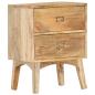 Preview: Nachttisch 40 x 35 x 55 cm Massivholz Mango