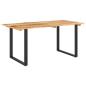Preview: Esstisch 154x80x76 cm Massivholz Akazie