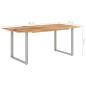 Preview: Esstisch 180×90×76 cm Massivholz Akazie
