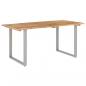 Preview: Esstisch 154x80x76 cm Massivholz Akazie