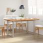Preview: Esstisch 154x80x76 cm Massivholz Akazie
